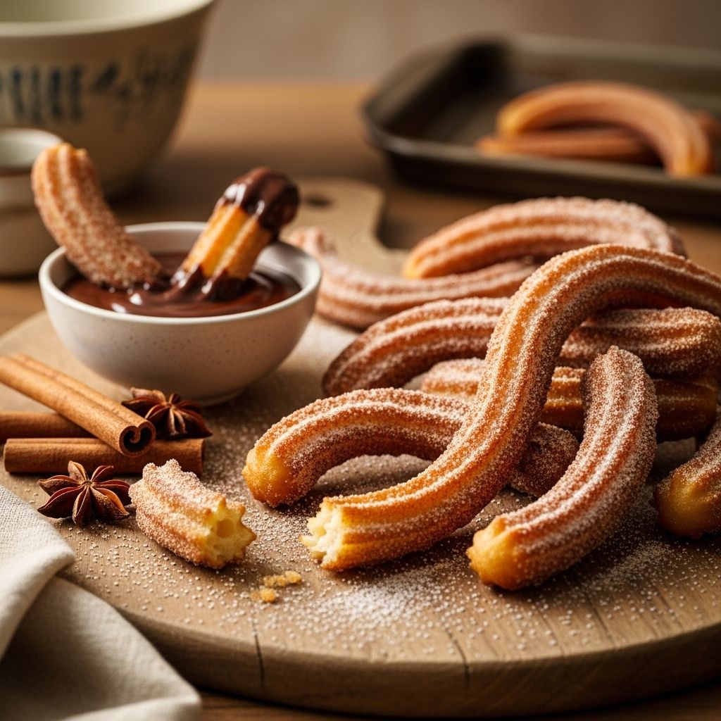 Create authentic, golden-brown churros at home with this simple, step-by-step recipe