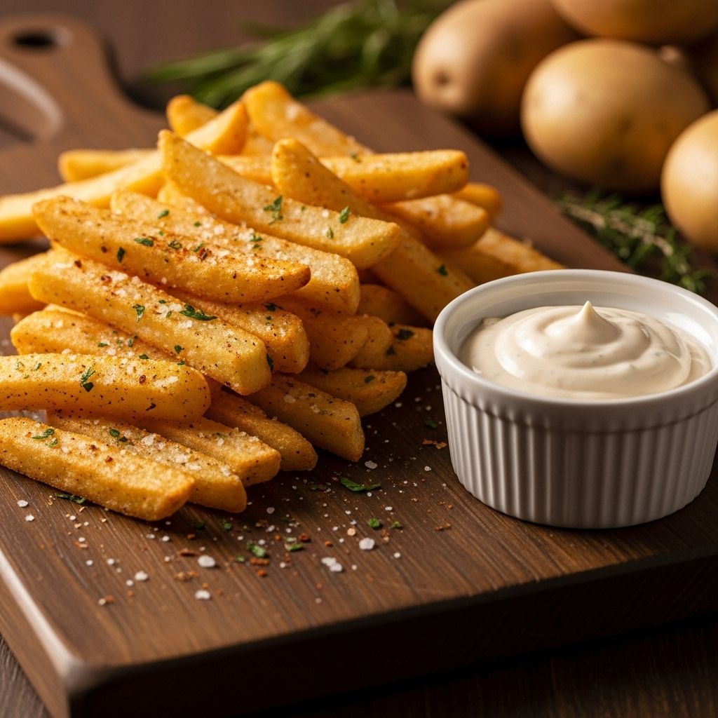 Master restaurant-quality crispy seasoned French fries at home with step-by-step instructions, tips, FAQs, and more.