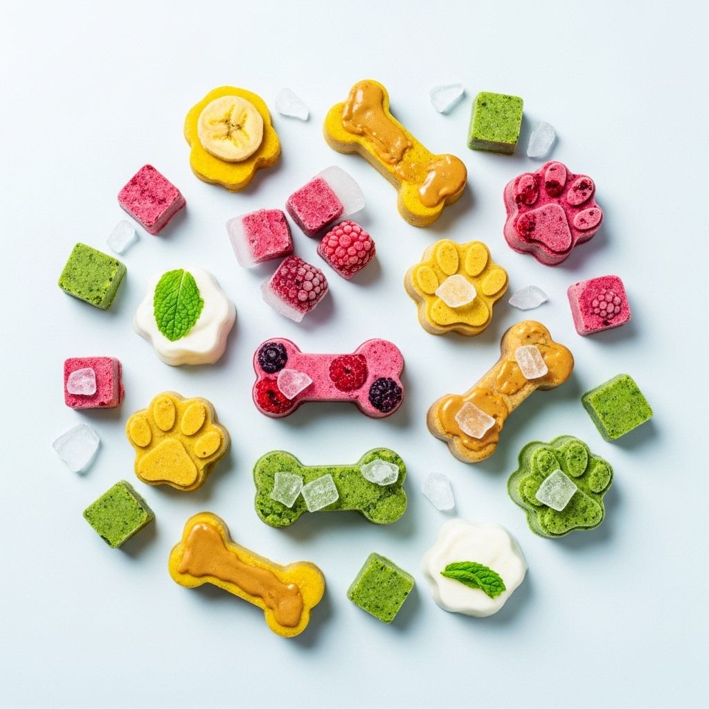 Hydrating bites designed to engage and refresh furry friends during hot days.