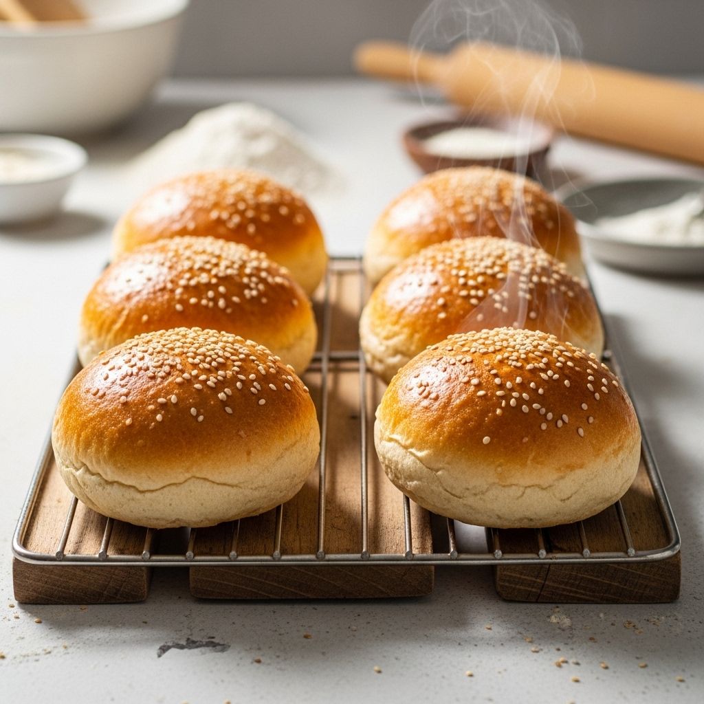 Homemade Hamburger Buns Recipe: 6 Easy Steps To Soft Buns Discover how to make soft, delicious hamburger buns at home—perfect for burgers, pulled pork, and all your favorite sandwiches.