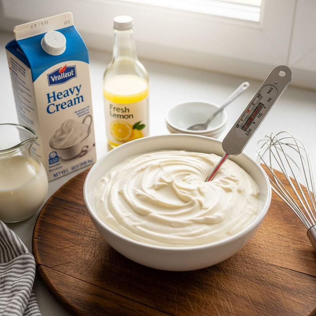 Master this elegant Italian-style cream cheese with just heavy cream and lemon juice