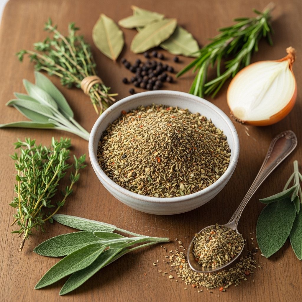 Create your own poultry seasoning with this aromatic blend of classic herbs and spices for irresistible homemade flavor.