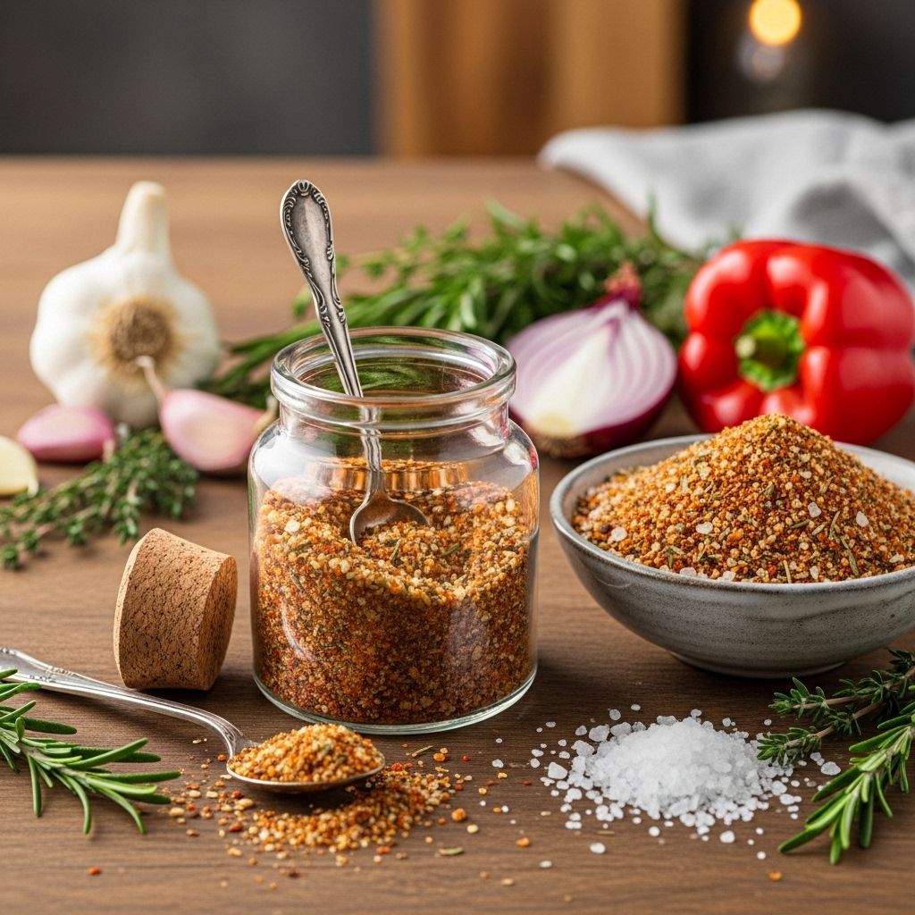 Create your own seasoned salt blend at home – easy, customizable, and perfect for seasoning a variety of dishes.