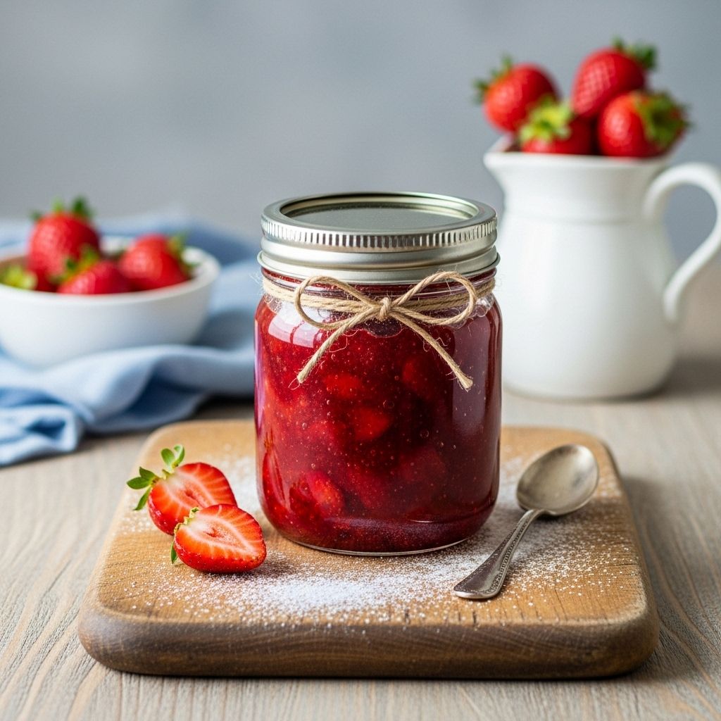 Discover the easiest way to make classic strawberry jam at home—no pectin needed, just three simple ingredients and lots of fresh berry flavor.