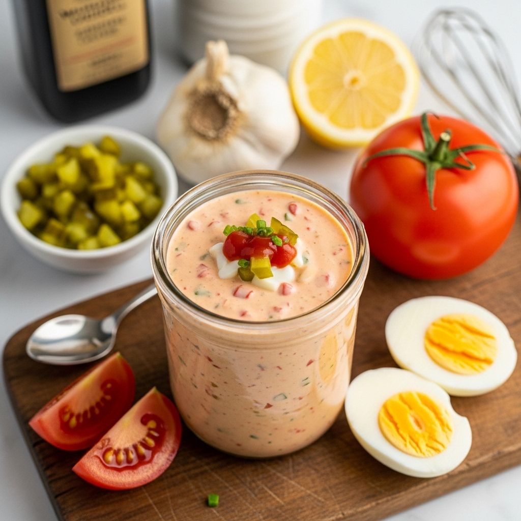 Discover the secrets, flavors, and unbeatable versatility of Thousand Island Dressing with this detailed homemade recipe guide.
