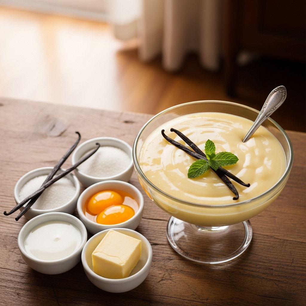 Master the art of creating silky-smooth, rich vanilla pudding with simple ingredients from your pantry