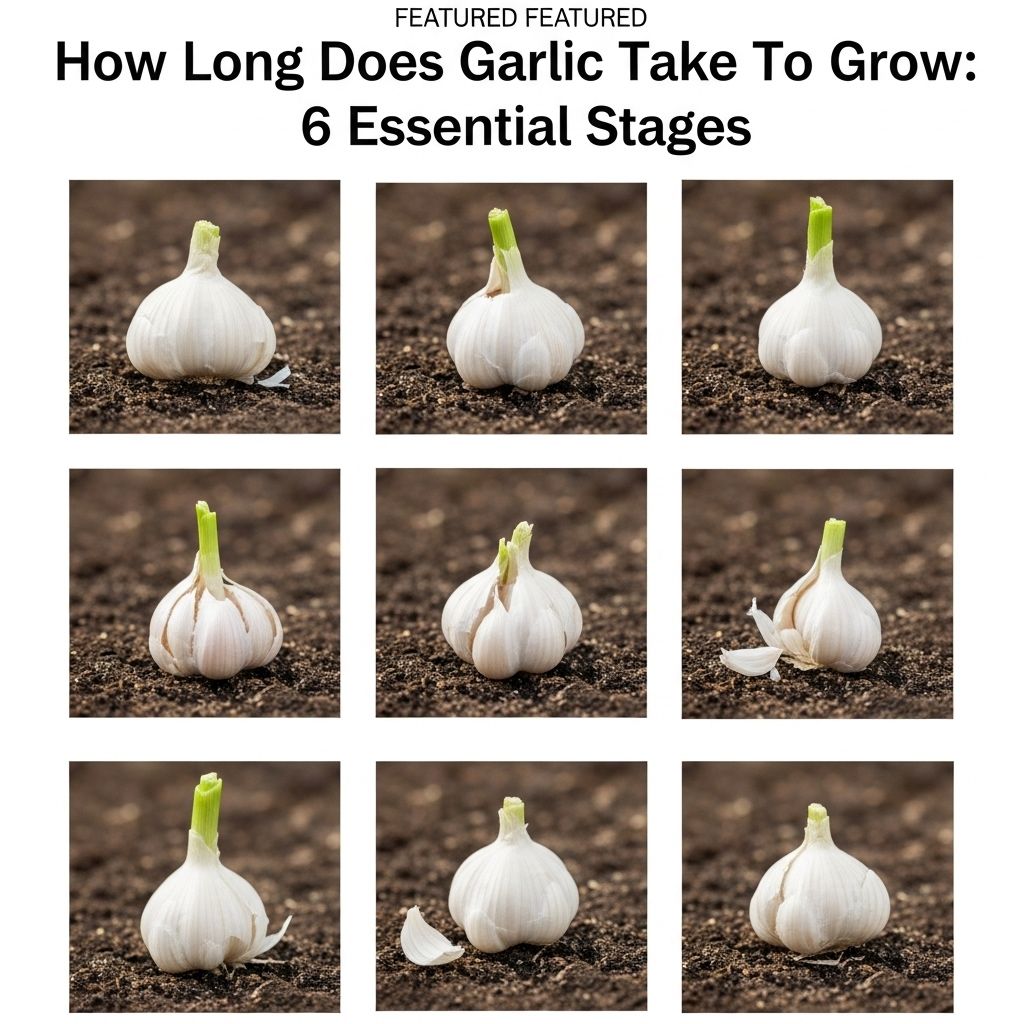 From planting to harvest, discover the stages, timing, and tips for growing healthy garlic bulbs at home.