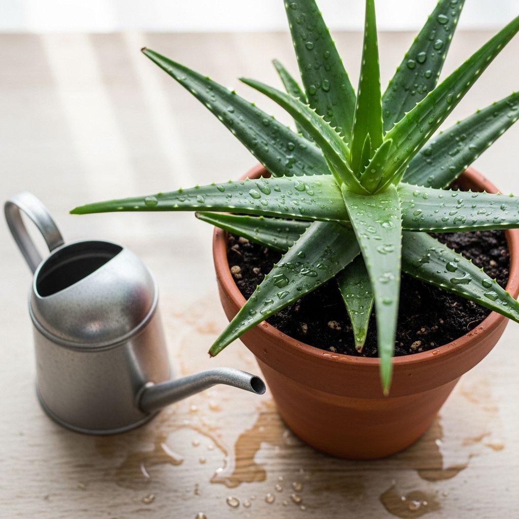 Let your succulent drink deeply then rest in dry, well-draining soil to flourish.