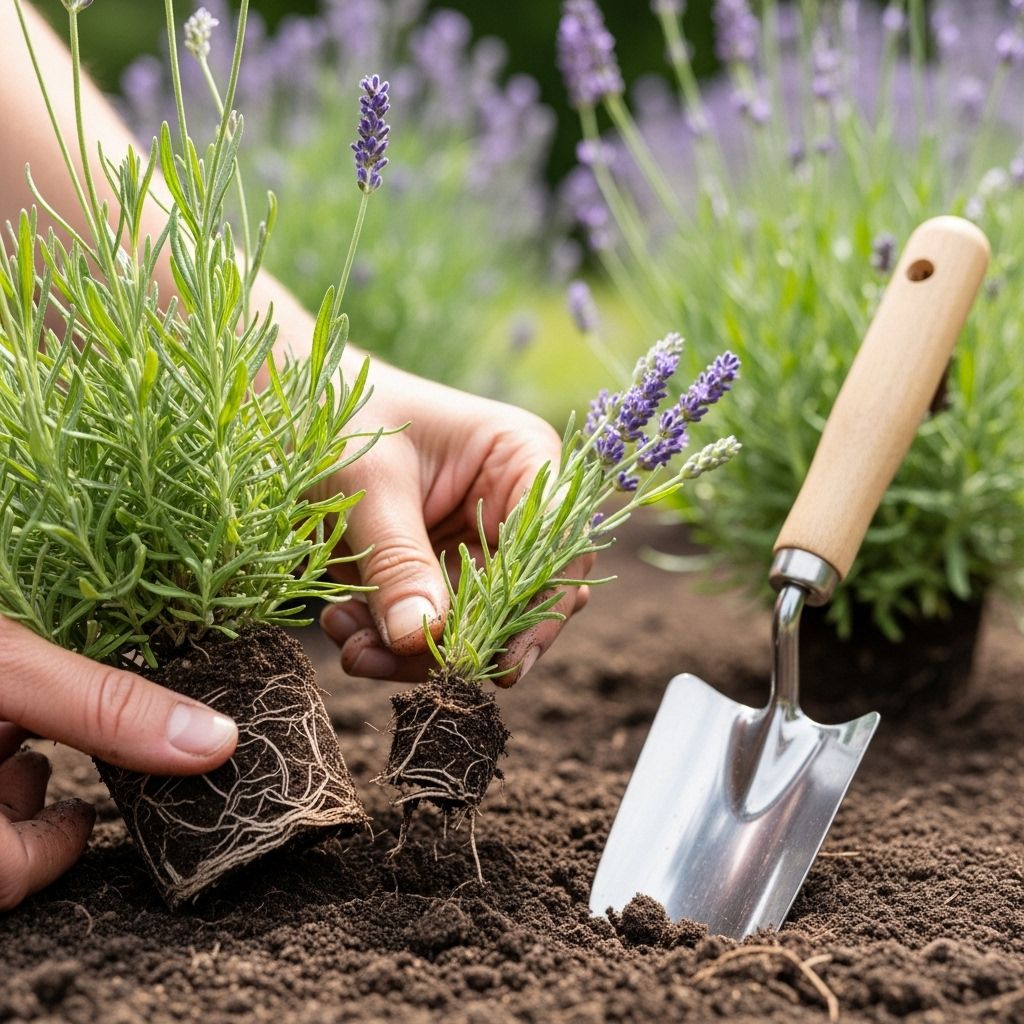 Properly split crowns encourage robust root growth and fragrant blooms year after year.