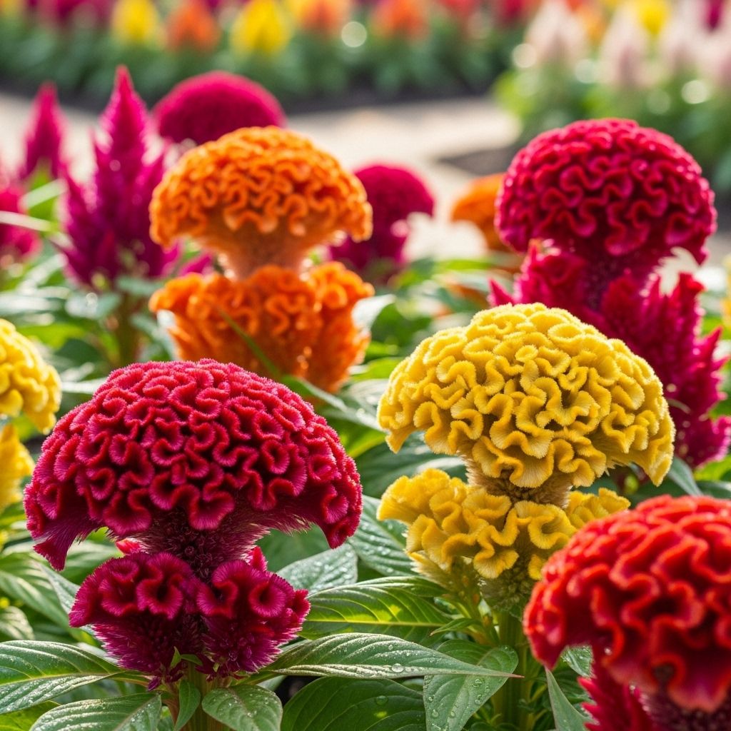 Vibrant blooms thrive in sunlit beds, flourish with timely pruning and balanced feeding.