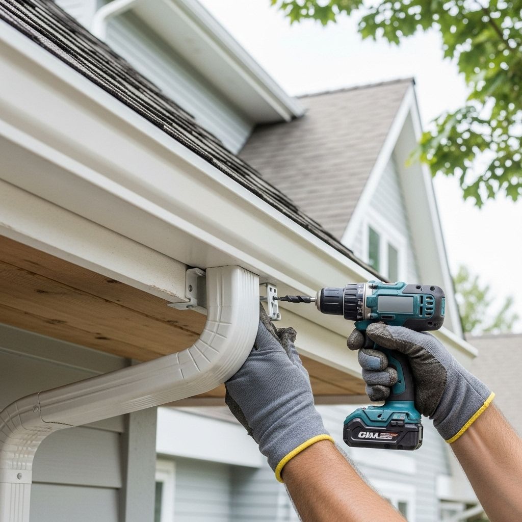 How To Install Rain Gutters: 10-Step DIY Guide Protect your home from water damage with easy steps to add seamless drainage systems.