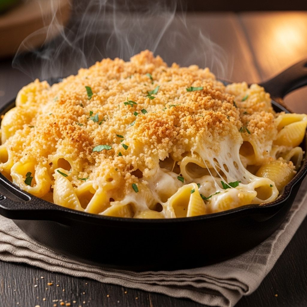 Master the art of creating the creamiest, cheesiest, most flavorful baked mac and cheese from scratch