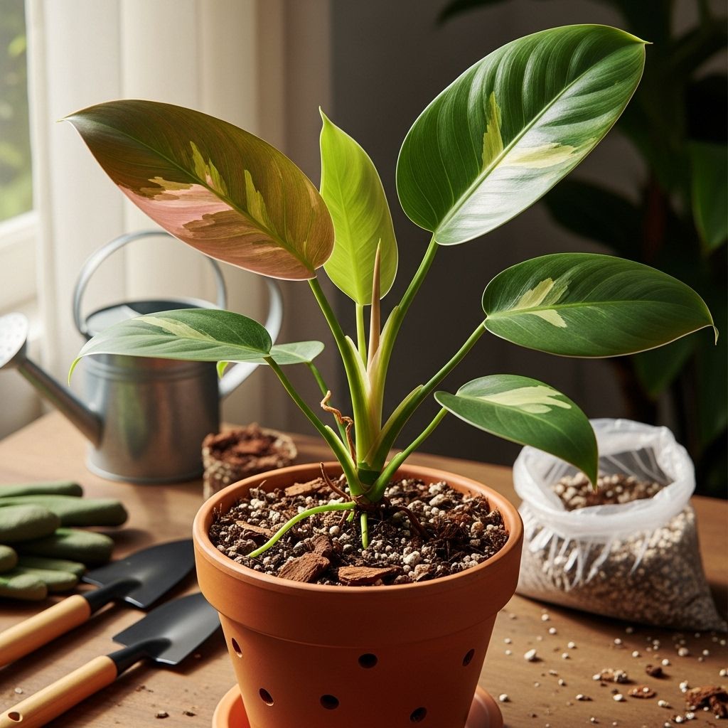 Silvery variegation and effortless upkeep make this indoor showpiece stand out.