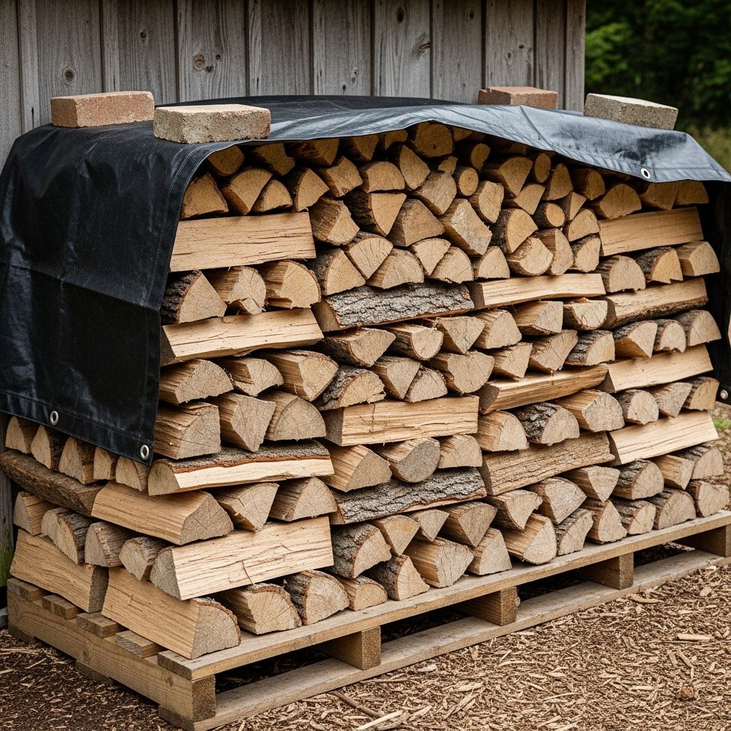 Keep logs dry and ready all season with expert advice for safe and efficient stacking.