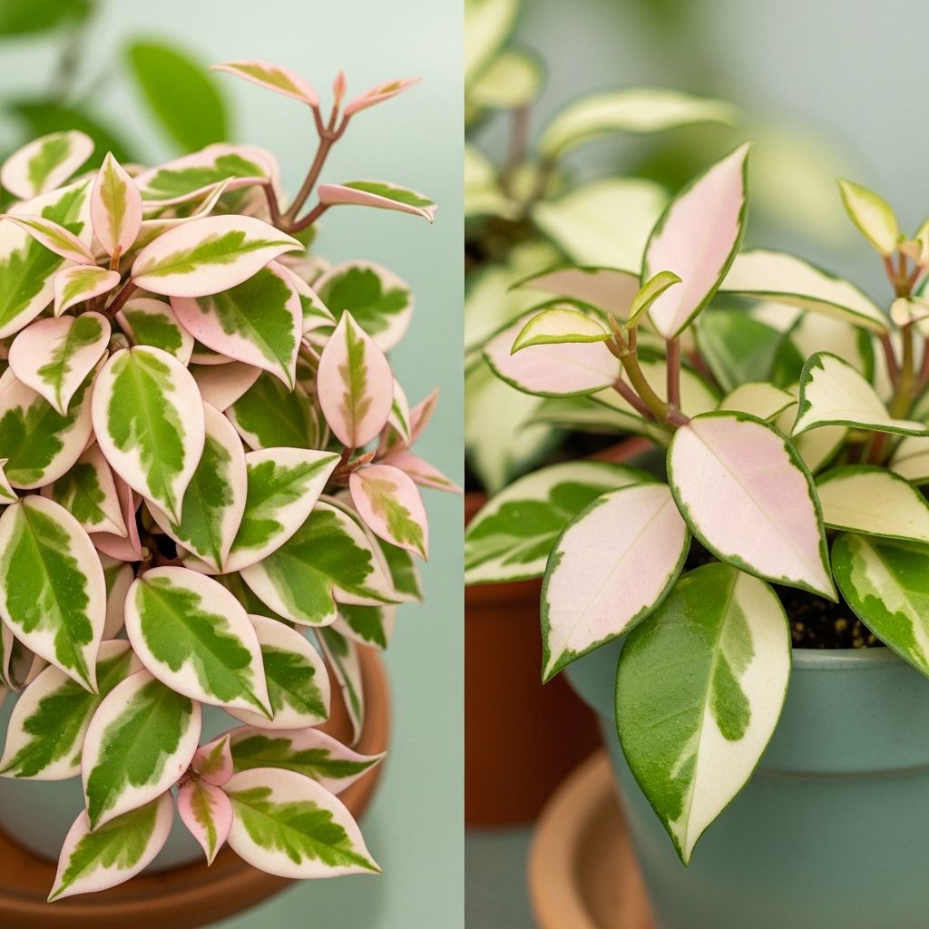 Hoya Krimson Queen vs Princess: Ultimate Guide to Wax Plant Varieties Discover leaf patterns and growth traits to find the ideal wax plant for your home.