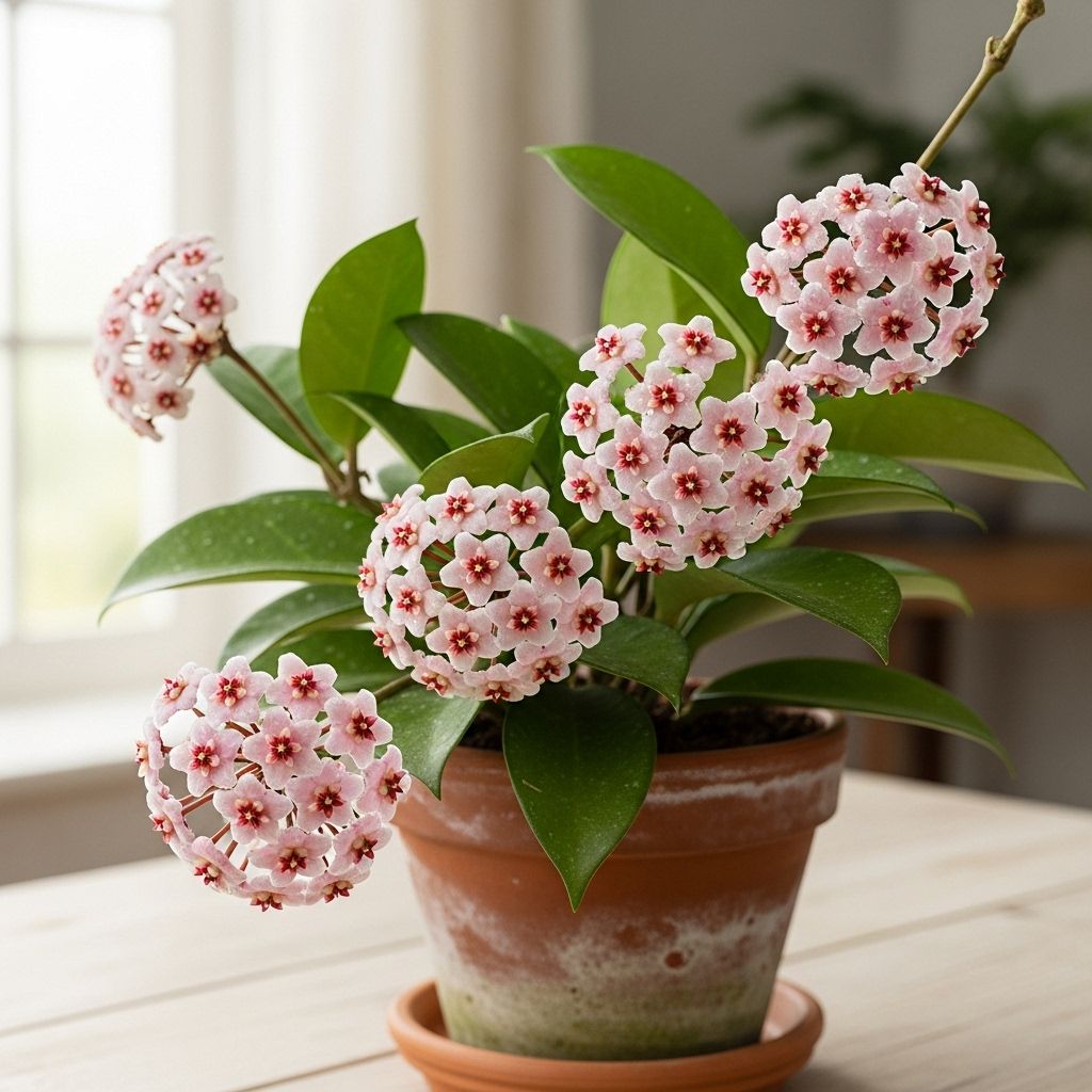 Discover the secrets to growing these exotic wax plants and enjoy their stunning star-shaped blooms