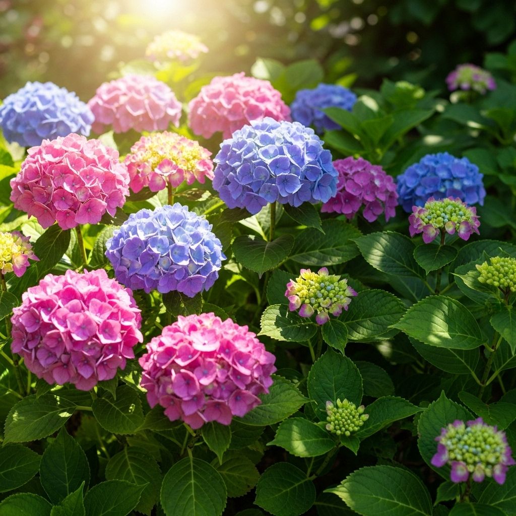 Unlock the secrets to growing lush hydrangeas by understanding their sunlight and shade preferences for stunning blooms.