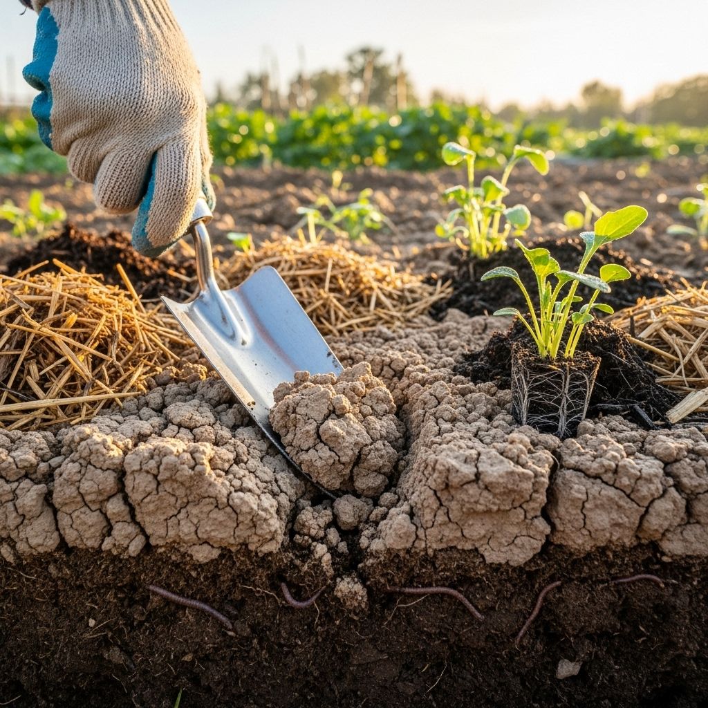How to Improve Hard Soil Fast: Practical Tips for Thriving Gardens Digging, tilling, and organic matter break up compacted ground to encourage healthy roots.
