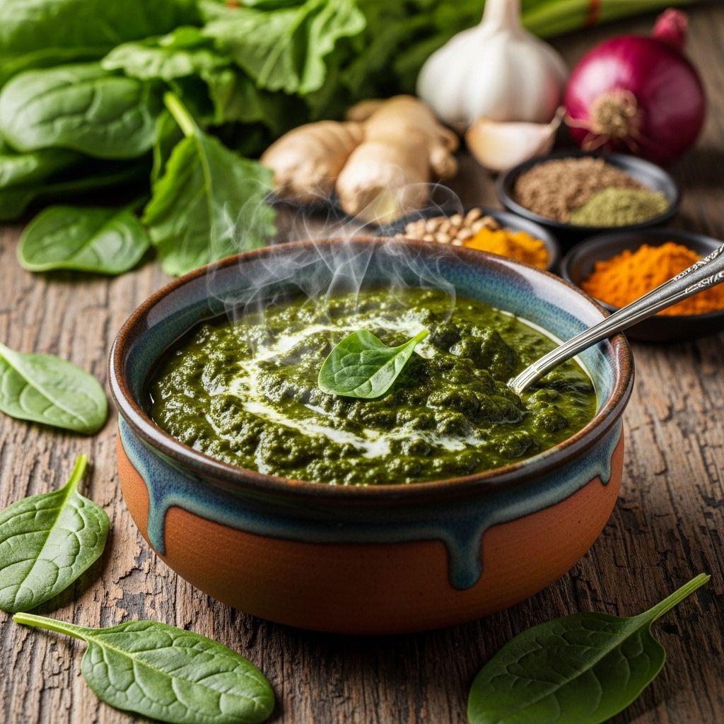 Explore the flavors, techniques, and cultural roots of Indian saag—a hearty leafy green curry enjoyed across India.