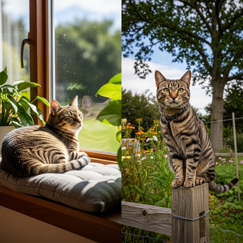 A balanced approach keeps your feline both safe and mentally stimulated indoors or out.