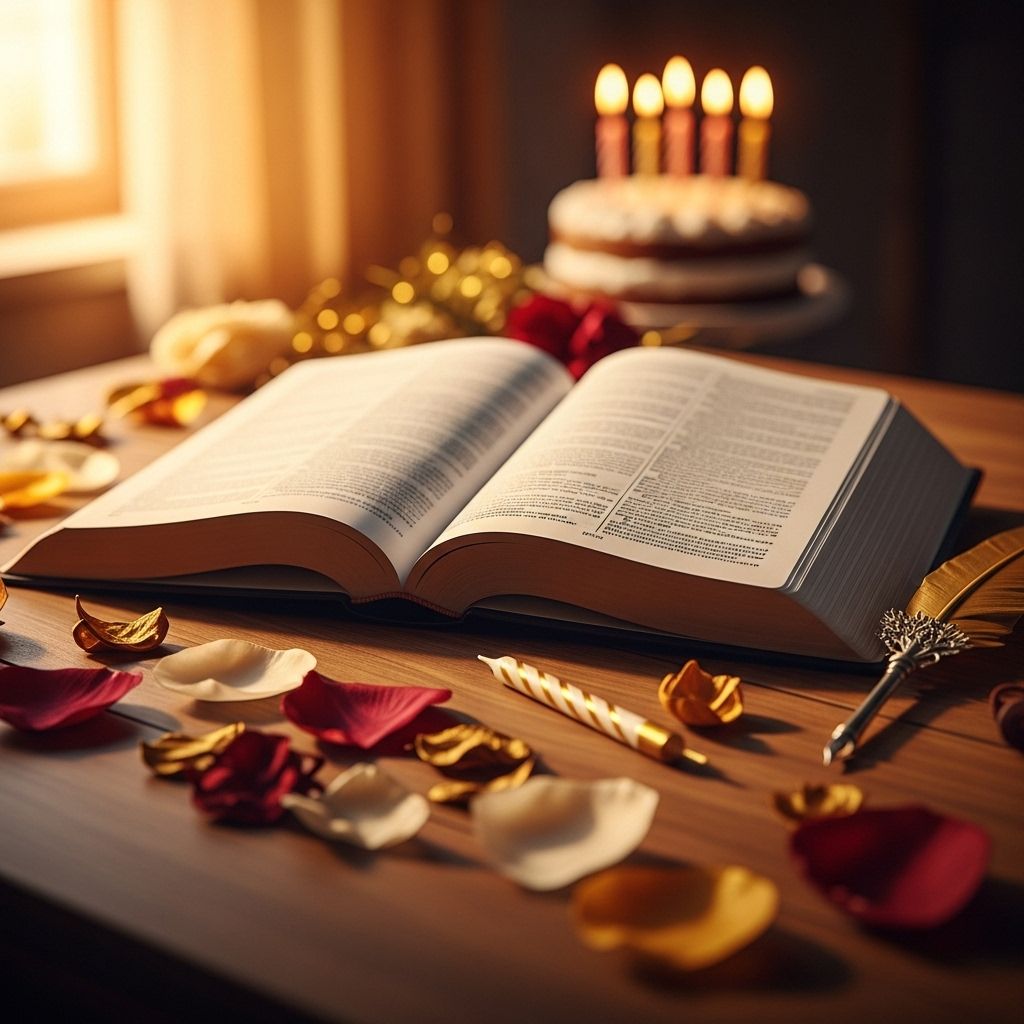 Lift hearts with God's word as you honor another year of His steadfast love.