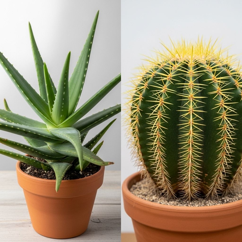 Explore the scientific difference between aloe and cactus, debunk common myths, and learn how their care intersects and diverges.