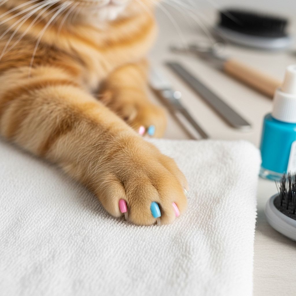 Gentle grooming protects felines from toxins while supporting natural comfort and play.