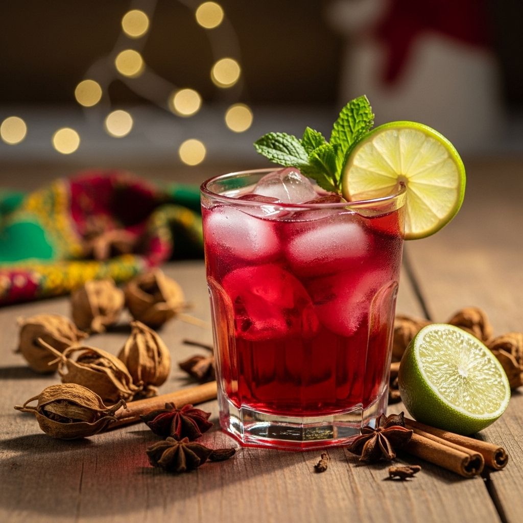 Jamaican Sorrel Drink: Guide To Festive Recipe & Benefits A ruby-hued blend of tart hibiscus and warming spices delivering cozy warmth.