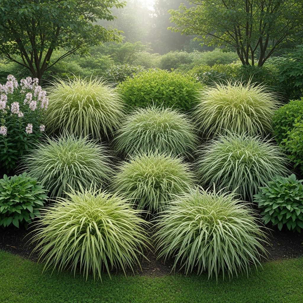Lush, arching blades add subtle drama and seasonal color to the shadiest garden corners.