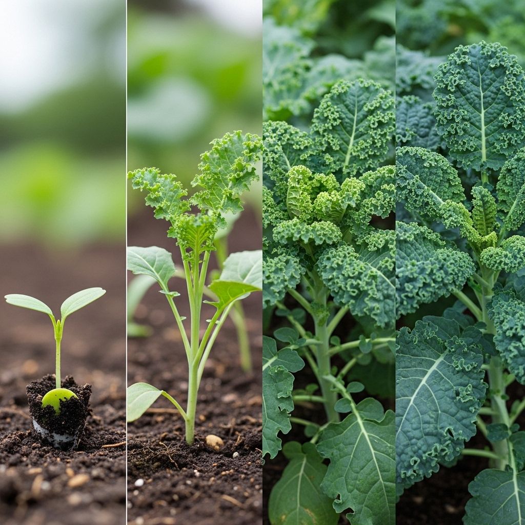 Mindful cultivation through every step nurtures nutrient-rich kale with tender leaves.