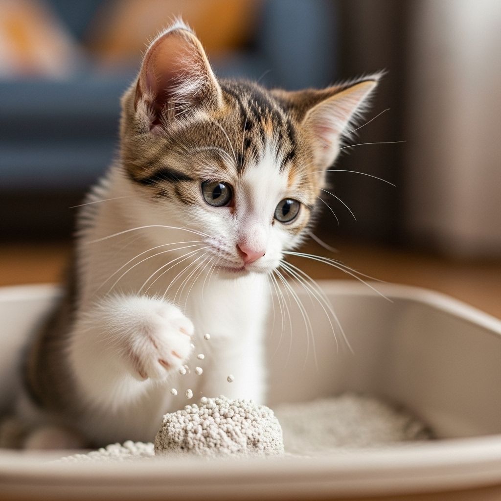 Curious nibbling becomes less risky with better litter options and playful distractions.