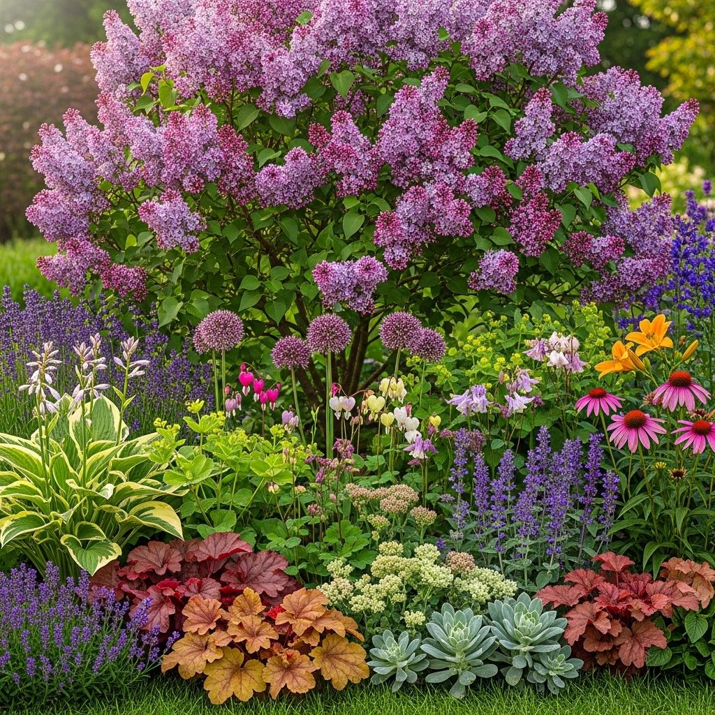 Complementary blooms and textures keep spring gardens vibrant beyond the peak season.