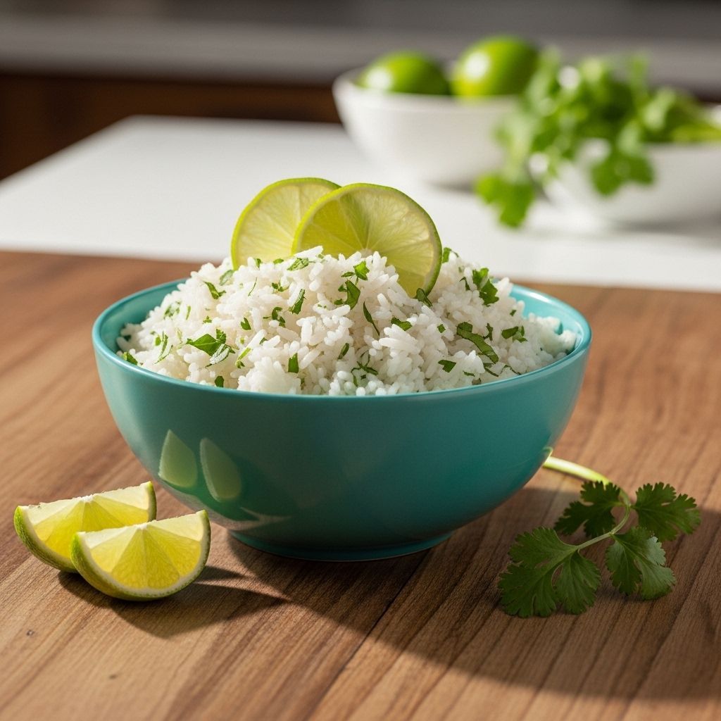 Brighten your meals with this quick, flavorful Lime Cilantro Rice—perfect for burrito bowls, grilled meats, and so much more.