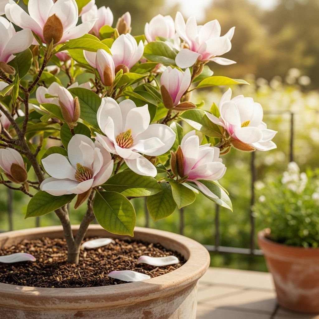Guidance helps dwarf trees thrive in tight spots with lush foliage and fragrant blossoms.