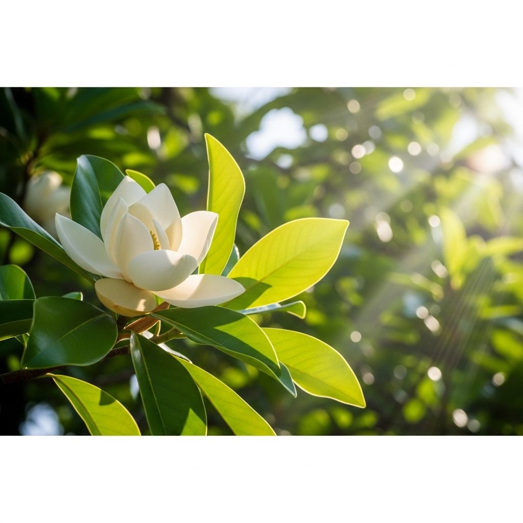 Unlock the secrets to thriving magnolia trees by understanding their sunlight preferences, from full sun to partial shade.