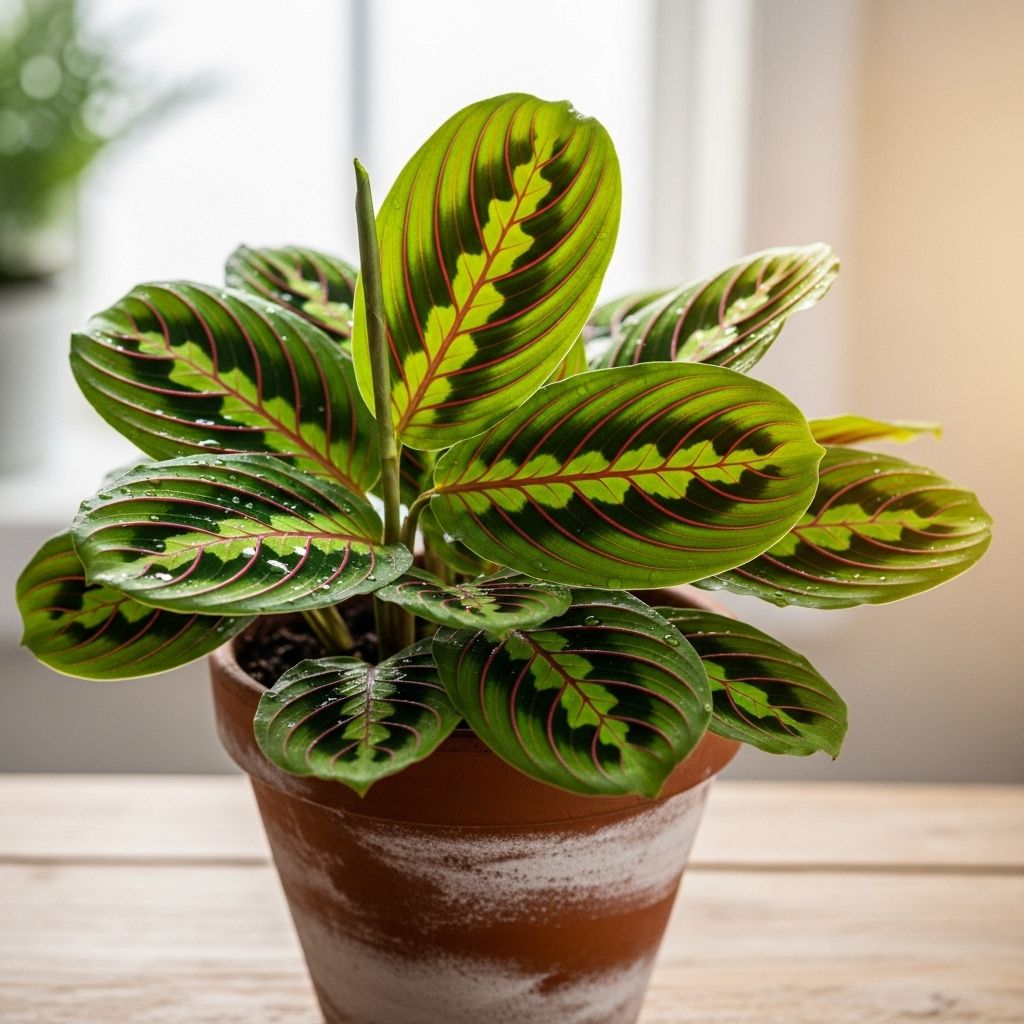 Master the art of growing the miraculous prayer plant with its unique moving foliage and stunning patterns