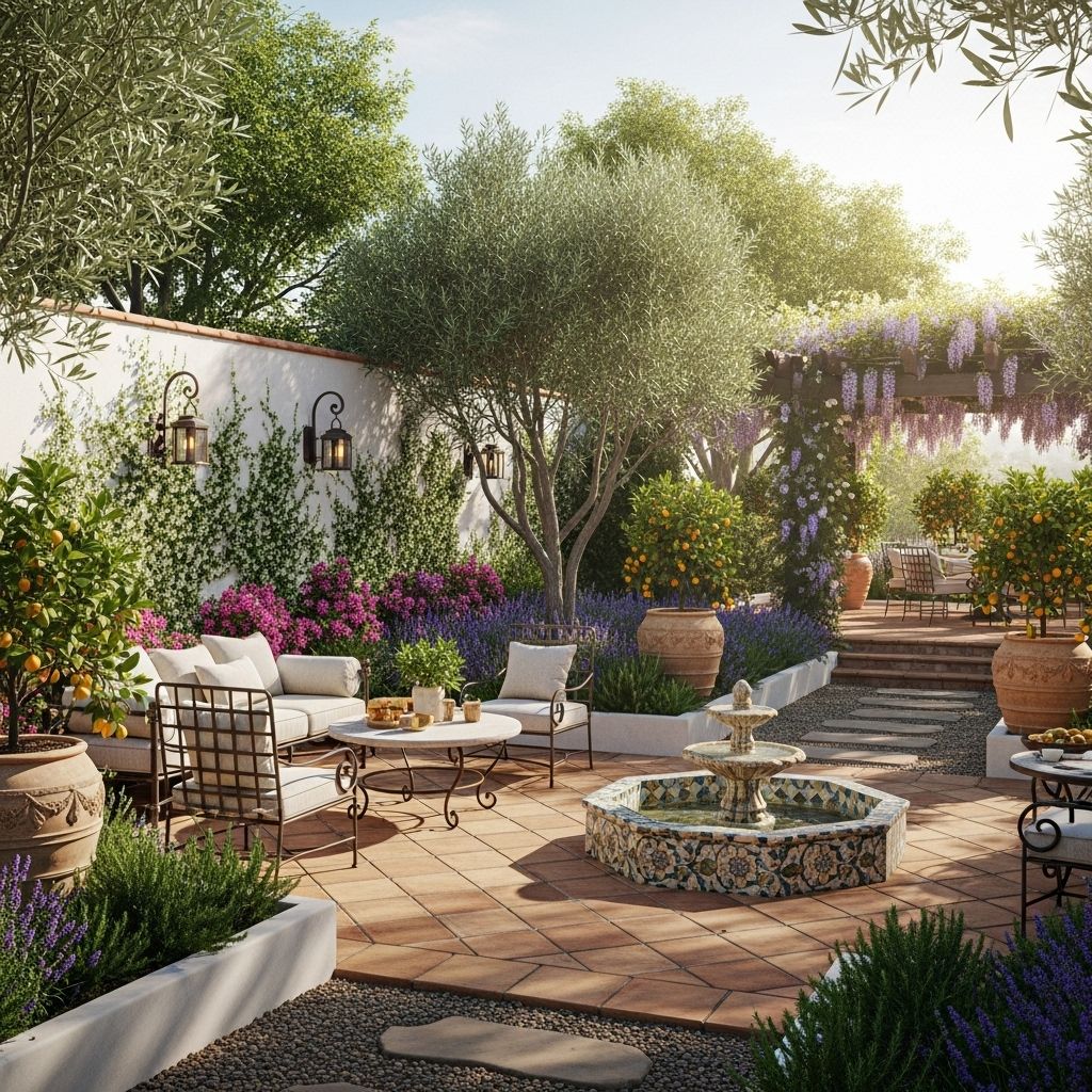 Mediterranean Garden Design: 10 Top Features For Stunning Oasis Transform your outdoor spaces with timeless charm, vibrant colors, and natural beauty.