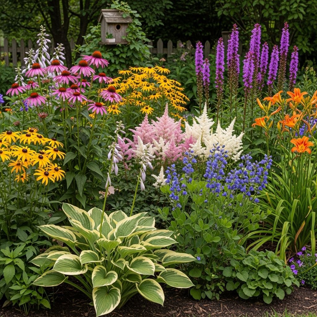 Pick hardy plants that endure frost and heat and deliver vibrant color with easy upkeep.