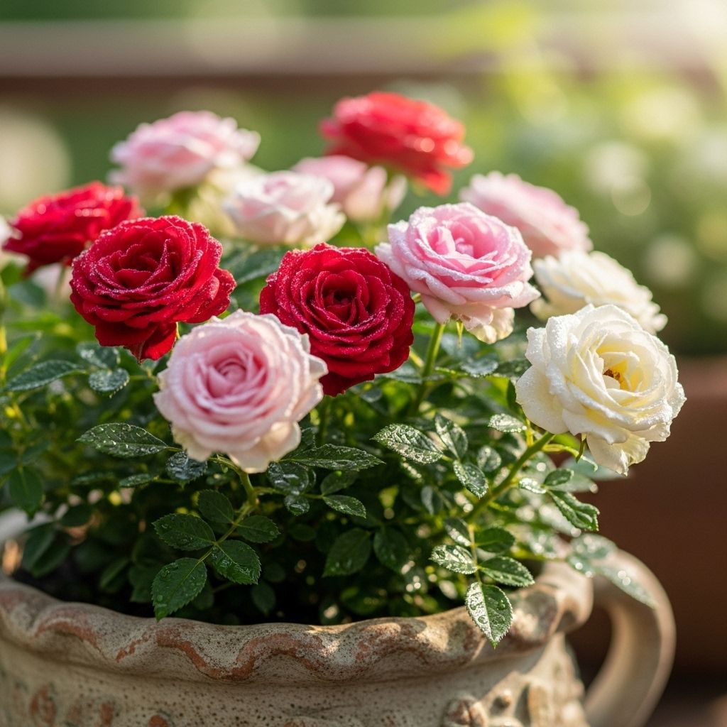 Unleash vibrant color and lasting blooms in small gardens, patios, or containers with hardy miniature roses.