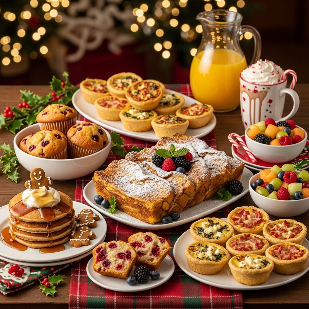 Christmas Breakfast Menu: 7 Make-Ahead Festive Favorites Make your Christmas morning special with a delicious, crowd-pleasing breakfast menu that creates lasting family traditions.