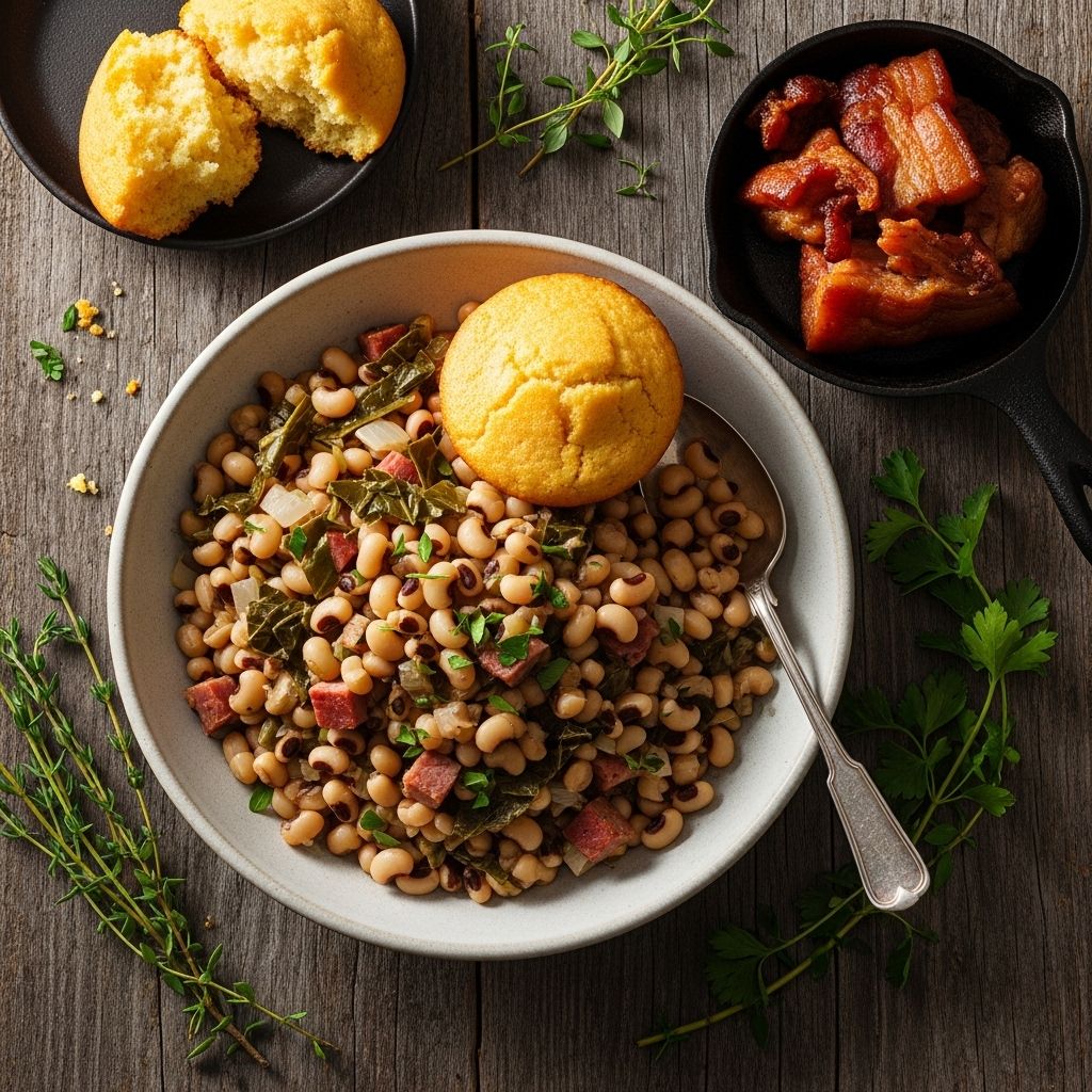 Celebrate the New Year with a hearty, flavorful pot of black-eyed peas—a Southern symbol of luck and prosperity.