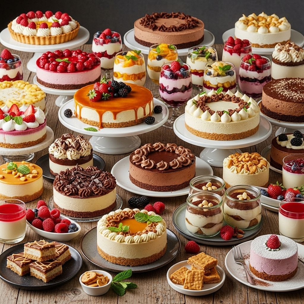 Fuss-free sweet creations that set perfectly in the fridge and delight every gathering.