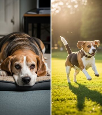 Portion control and gentle exercise can spark improvements in a dog’s mobility and mood.