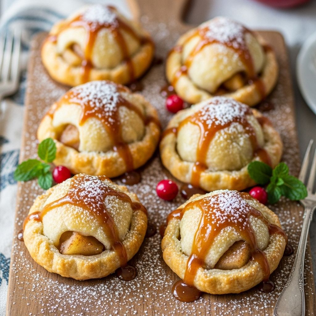 Warm, flaky pastry enveloping cinnamon-spiced apples for the perfect comforting treat