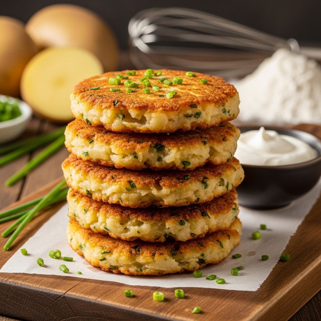 Rediscover a beloved tradition with crispy, golden potato cakes made from humble mashed potatoes and pantry staples.