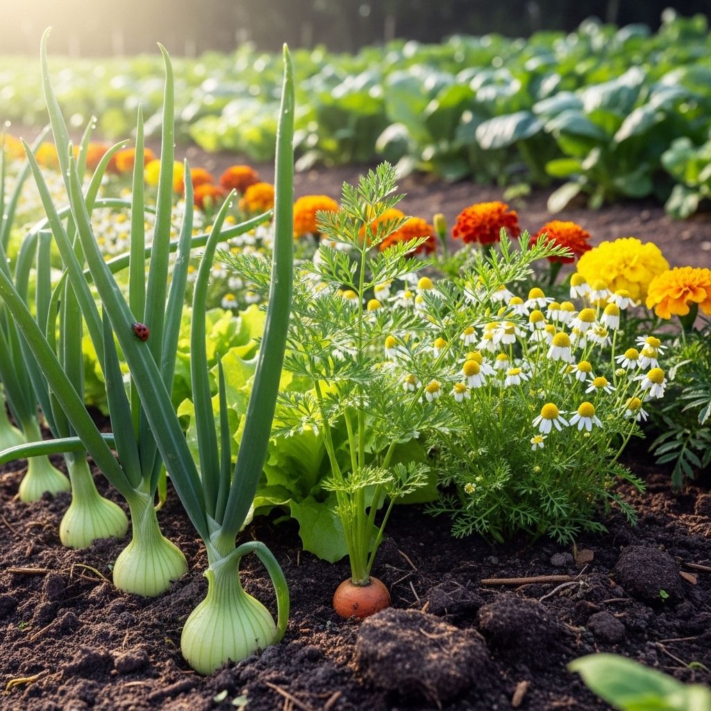 Harness the power of companion planting with onions to enhance yields, control pests, and create a thriving, harmonious vegetable garden.