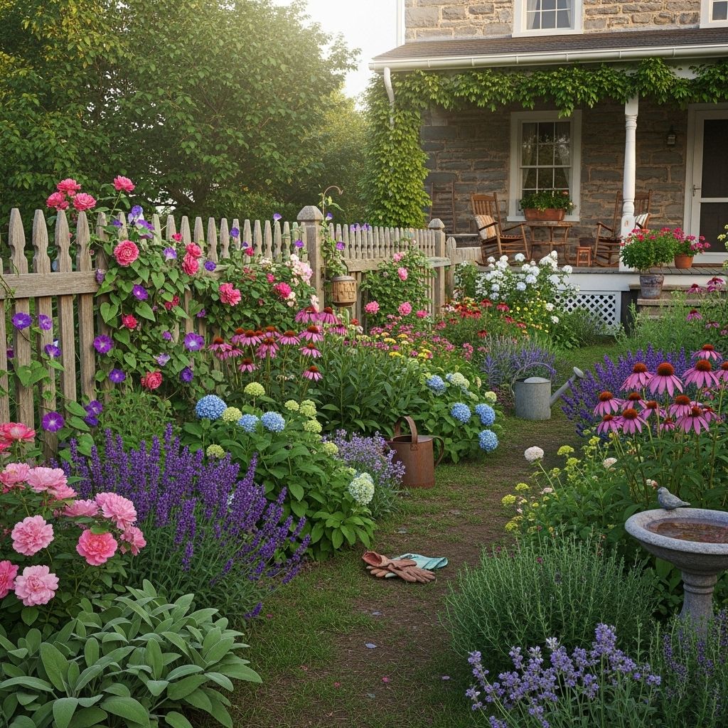 Creating a farmhouse garden in Pennsylvania that reflects the beauty of nature and the charm of rural settings.