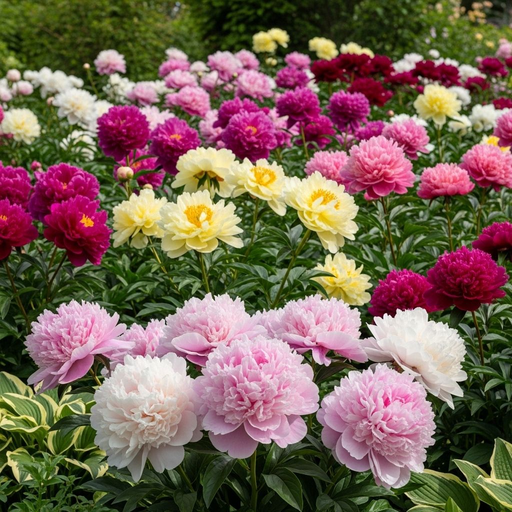 Discover 40 beautiful peony varieties—from classic doubles to rare hybrids, there's a bloom for every garden style and palette.