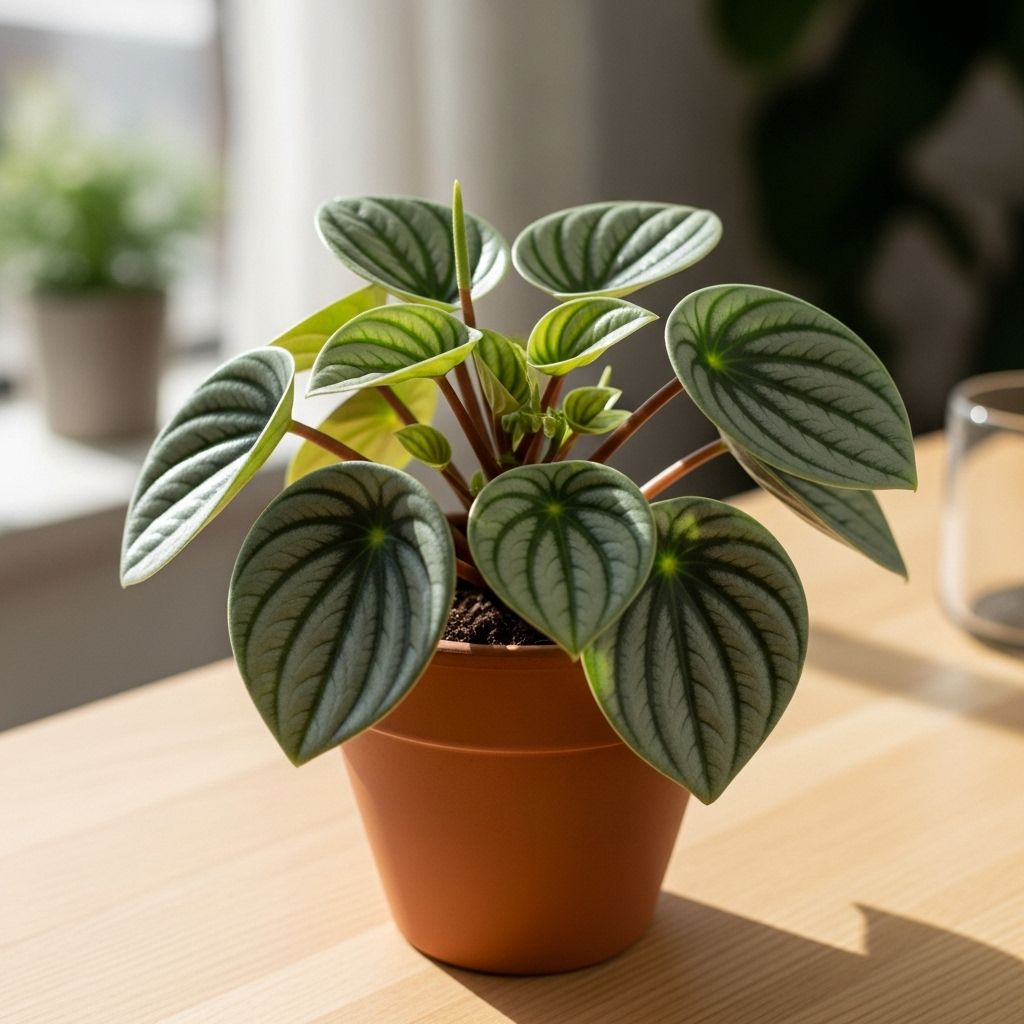 Maintain silvery leaves and compact form by mimicking its rainforest origins indoors.