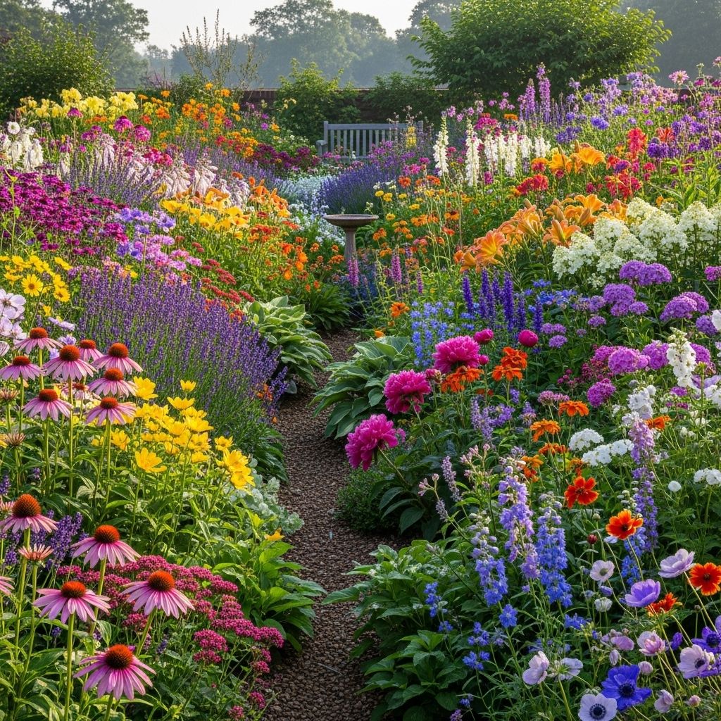 Curated selection of easy-care blooms that return year after year to brighten any garden.